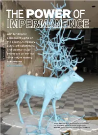 With Funding for Permanent Works on the Decline, Temporary Public Art