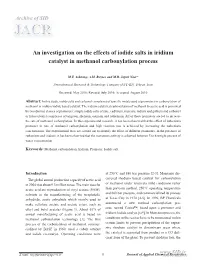 An Investigation on the Effects of Iodide Salts in Iridium Catalyst in Methanol Carbonylation Process