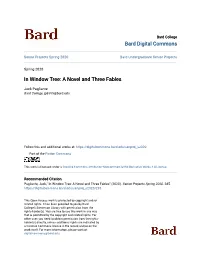 In Window Tree: a Novel and Three Fables