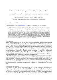 Influence of Radiation Damage on Xenon Diffusion in Silicon Carbide