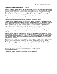 Juul Et Al. – Supplementary Material Explanation of Data Presented In