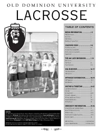 Old Dominion University Lacrosse