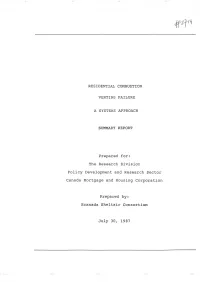 Residential Combustion Venting Failure a Systems Approach Summary Report