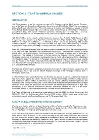 Section 3 – Takata Whenua Values