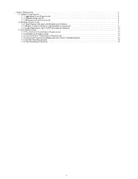System Requirements