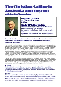The Christian Calling in Australia and Beyond with Rev Prof James Haire