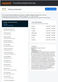 11 Bus Time Schedule & Line Route