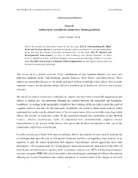 6 Affective Neuroscience Part II