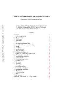 A Quantum Categorification of the Alexander Polynomial 3