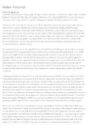 Anthon Transcript