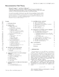 Arxiv:Hep-Th/0106048V4 18 Oct 2001 Contents ∗ Theory Field Noncommutative Lcrncades Mrd@Physics.Rutgers.Edu Address: Electronic I.SLTN N INSTANTONS and SOLITONS III