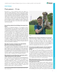 First Person – Yi Liu