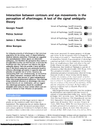Interaction Between Contours and Eye Movements in the Perception of Afterimages