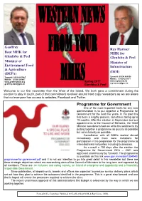 Newsletter from the West of the Island