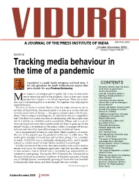 Tracking Media Behaviour in the Time of a Pandemic