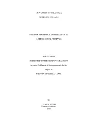 A Pedagogical Analysis a Document Submitted To
