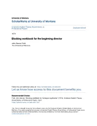 Blocking Workbook for the Beginning Director