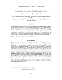 Downscaling Geopotential Height Using Lapse Rate