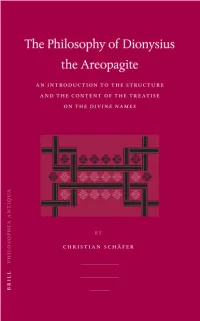 Philosophy of Dionysius the Areopagite : an Introduction to The