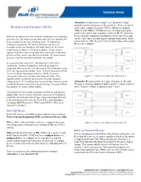 POWER OVER ETHERNET (POE) on the Same Conductors As Data
