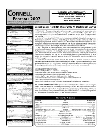 Scouting Dartmouth Rushing Att