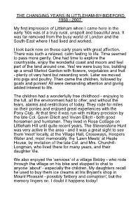 The Changing Years in Littleham-By-Bideford 1950