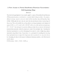 A New Avenue to Parton Distribution Functions Uncertainties: Self-Organizing Maps Abstract