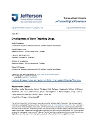 Development of Bone Targeting Drugs