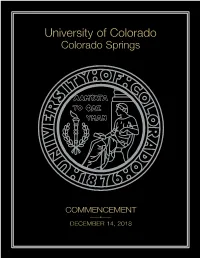 University of Colorado Colorado Springs