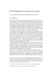 4. the Challenges of Security Sector Reform