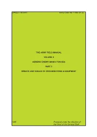 Army Field Manual Volume 2: Generic Enemy (Basic Forces)