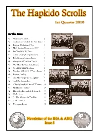 The Hapkido Scrolls of Wisdom Issue 5