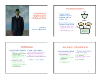 Graphical User Interfaces
