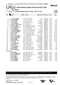 R Race CLASSIFICATION