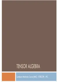 Tensor Algebra