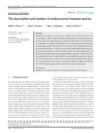 The Description and Number of Undiscovered Mammal Species