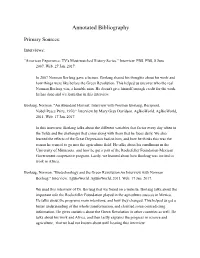 Annotated Bibliography