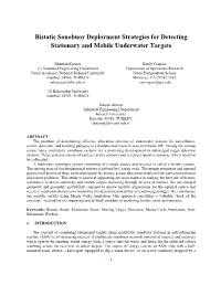 Bistatic Sonobuoy Deployment Strategies for Detecting Stationary and Mobile Underwater Targets