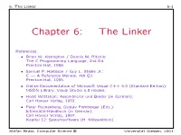 Chapter 6: the Linker