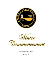 Commencement Program – Winter 2017