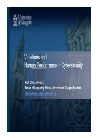 Cybersec and Human Performance in Degraded Modes