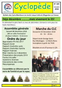 Cyclopède N° 349 Décembre 2018