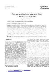 Early-Type Variables in the Magellanic Clouds