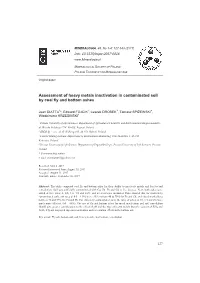 Assessment of Heavy Metals Inactivation in Contaminated Soil by Coal Fly and Bottom Ashes