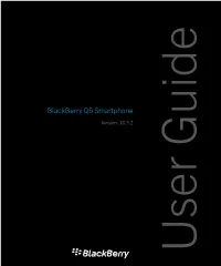 Blackberry Q5 Smartphone-User Guide