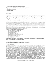 Chez Scheme Version 5 Release Notes Copyright C 1994 Cadence Research Systems All Rights Reserved October 1994 Overview 1. Funct
