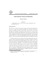Discrete Polymatroids