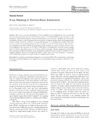Tutorial Review: X-Ray Mapping in Electron-Beam Instruments
