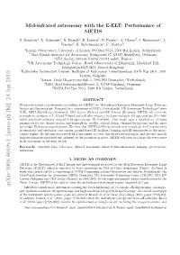 Mid-Infrared Astronomy with the E-ELT: Performance of METIS