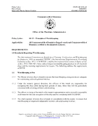 Principles of Watchkeeping